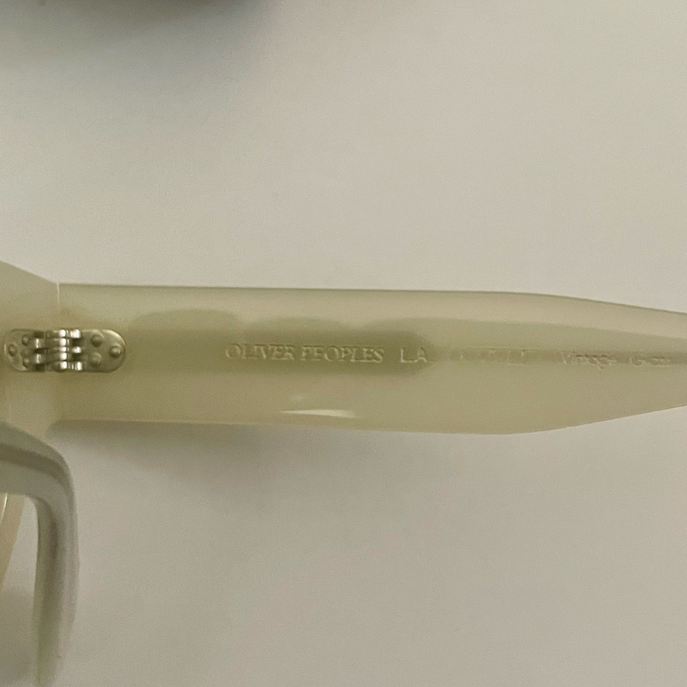 NEW Oliver Peoples Isba Sunglasses Ecru Cream Vintage Classic Designer - Picture 6 of 10